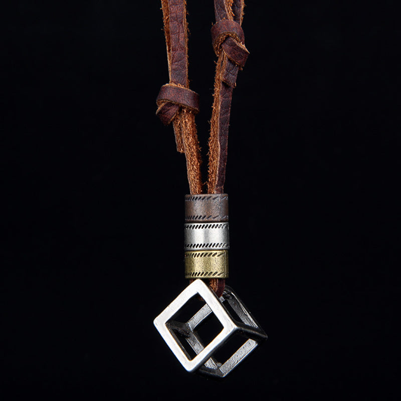 Punk & Vintage Pendant Leather Necklaces