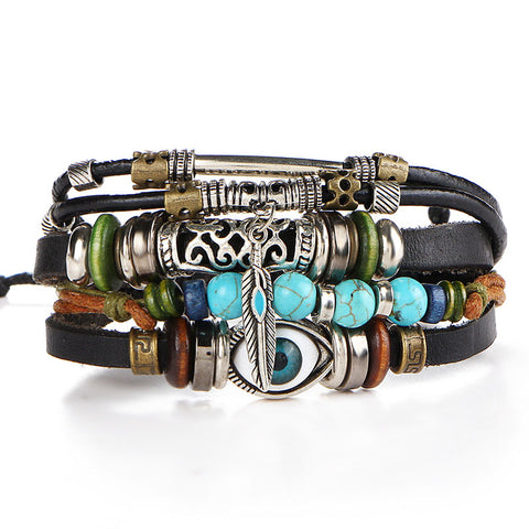 Vintage Multi-layer Bling Bracelet