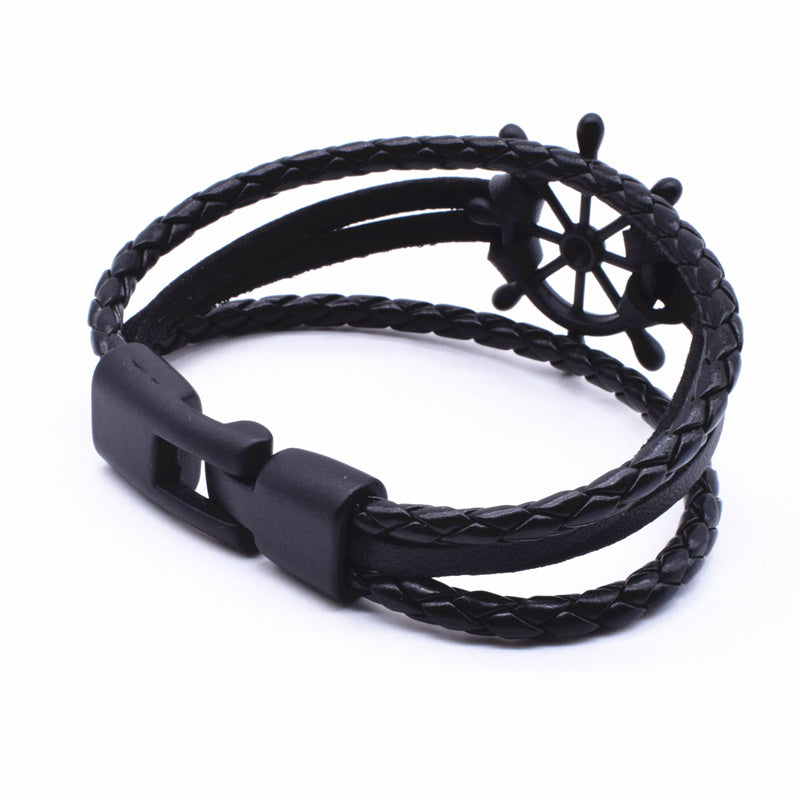 Punk Rudder Anchor Bracelet