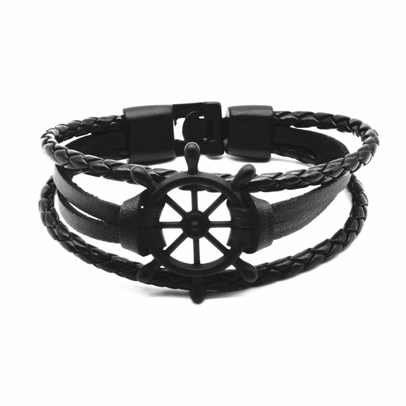 Punk Rudder Anchor Bracelet