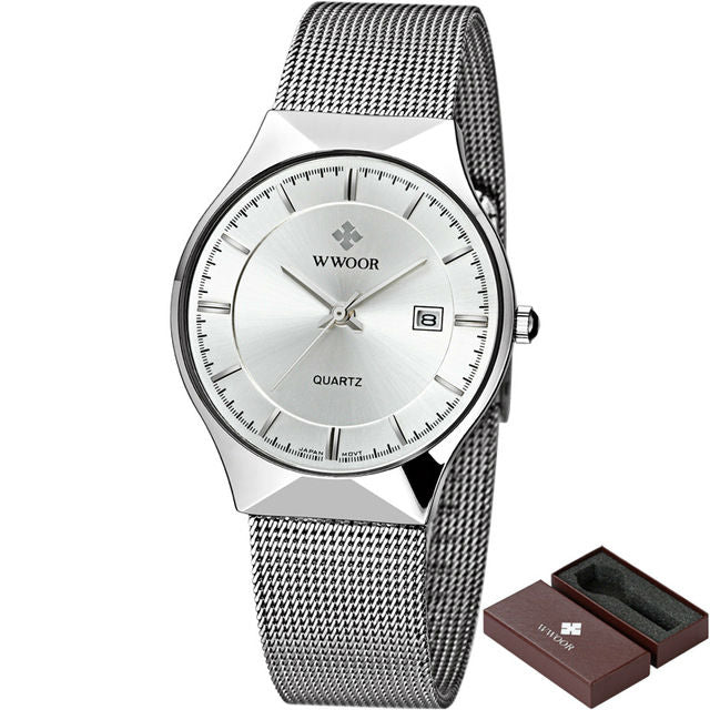 Mesh Strap Thin Watch