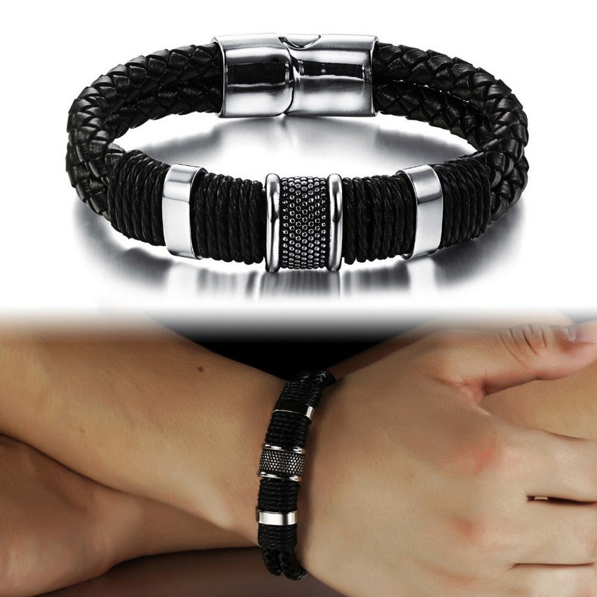 Genuine Braided Double Layer Bracelets