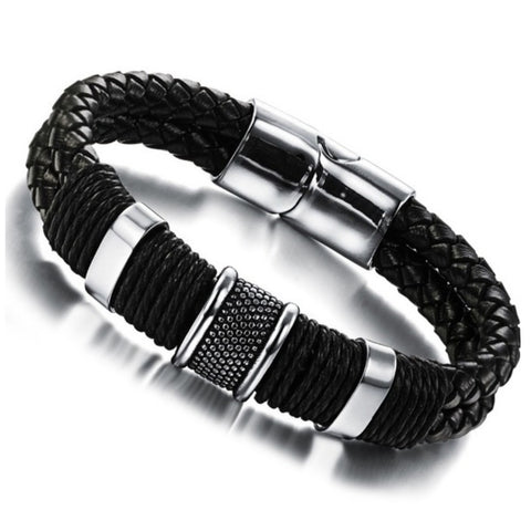 Genuine Braided Double Layer Bracelets