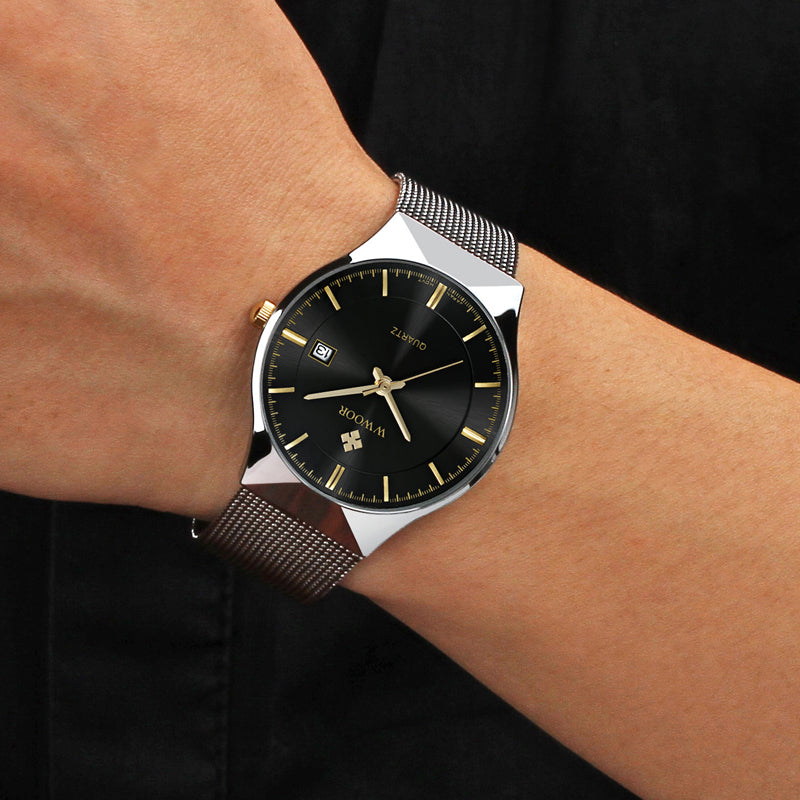 Mesh Strap Thin Watch