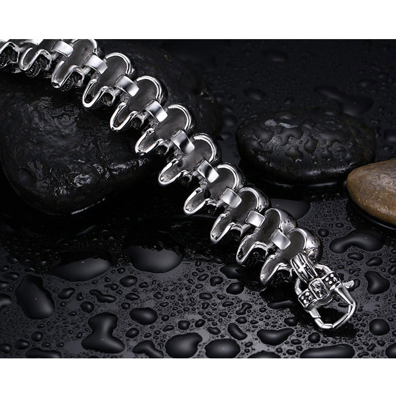 Men's Punk Skeleton Skull Bracelet