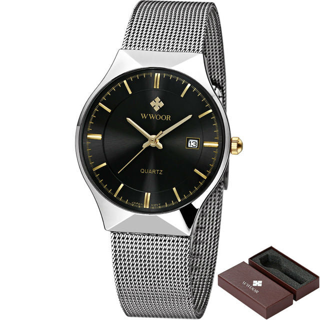 Mesh Strap Thin Watch