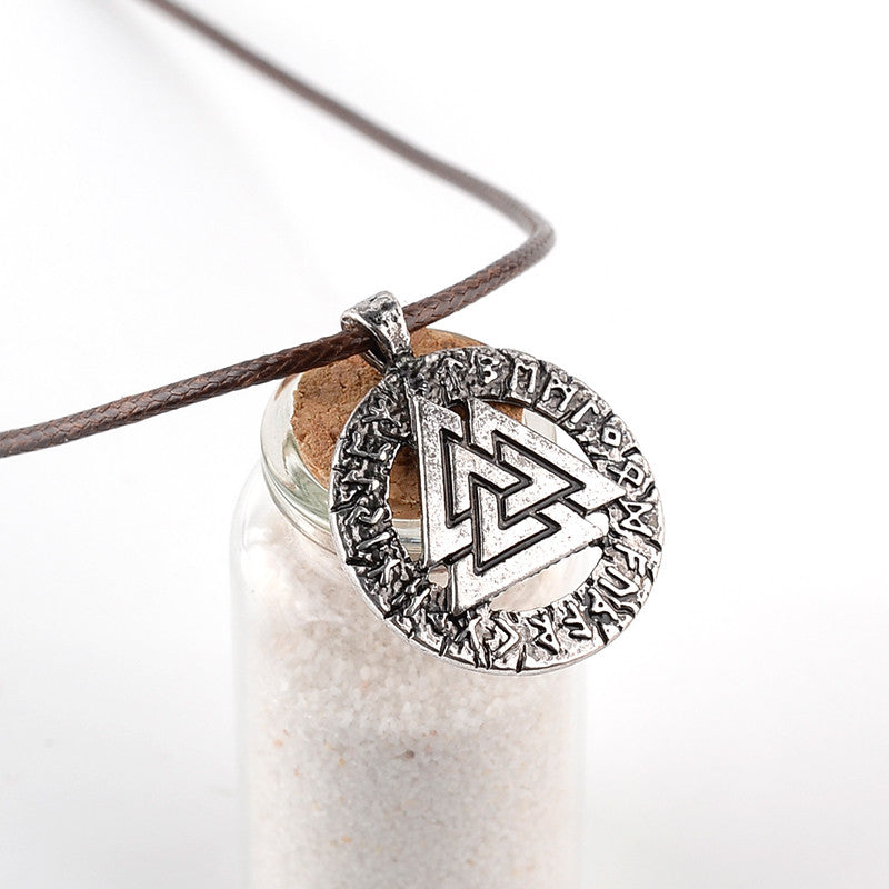 Viking Odin's Symbol of Norse Pendant Necklace