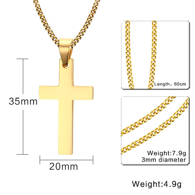 Men's Cross Pendant Necklaces