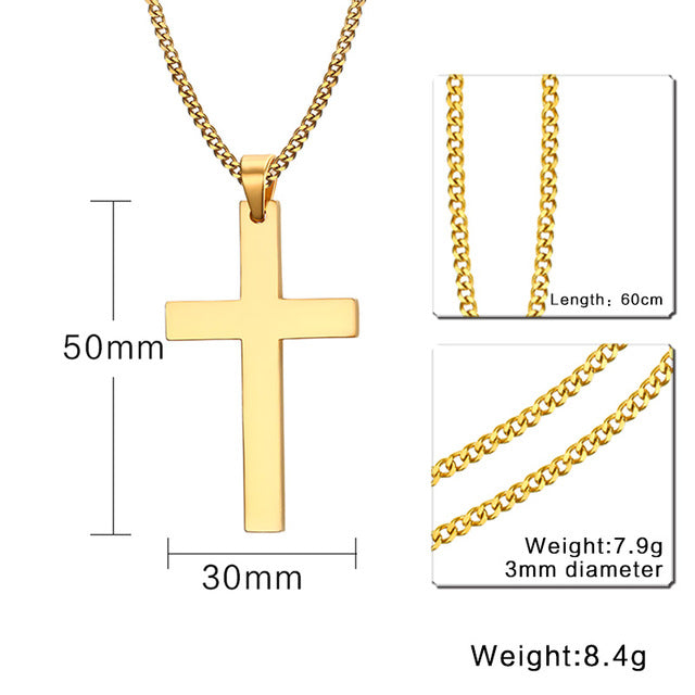 Men's Cross Pendant Necklaces