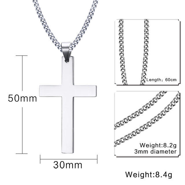 Men's Cross Pendant Necklaces