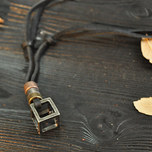 Punk & Vintage Pendant Leather Necklaces