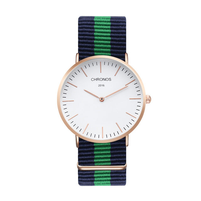 Casual Quartz Three-Tone Watch