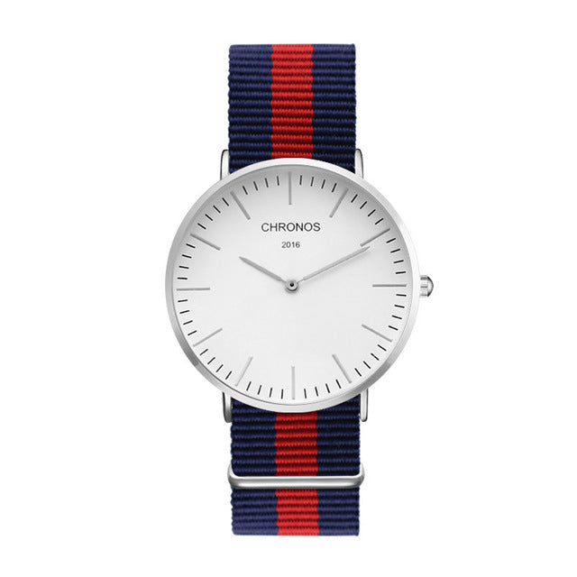 Casual Quartz Three-Tone Watch