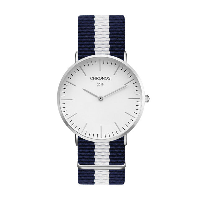 Casual Quartz Three-Tone Watch