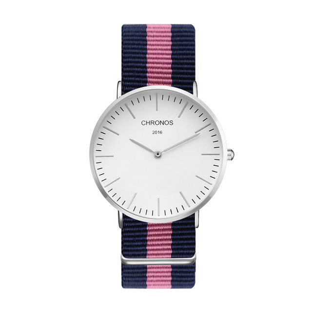 Casual Quartz Three-Tone Watch