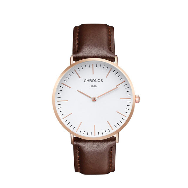 Casual Quartz Three-Tone Watch