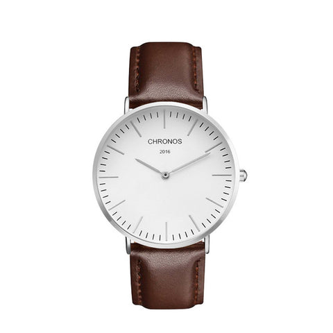 Casual Quartz Three-Tone Watch