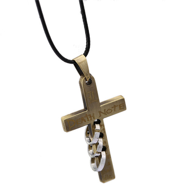 Death Note Cross Pendant Necklace