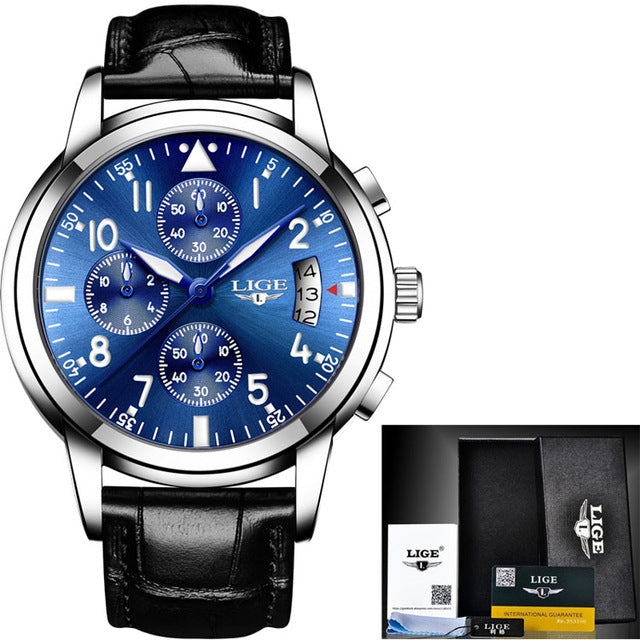 Luxury Chronograph Link Wrist Watch